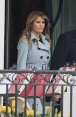 MELANIEA TRUMP at 140th White House Easter Egg Roll in Washington 04/02/2018