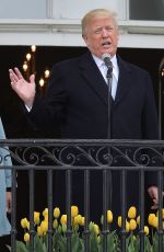 MELANIEA TRUMP at 140th White House Easter Egg Roll in Washington 04/02/2018