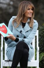 MELANIEA TRUMP at 140th White House Easter Egg Roll in Washington 04/02/2018