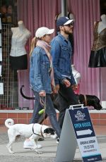 MELISSA BENOIST Out with Her Dogs in Vancouver 04/15/2018