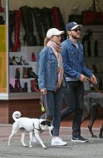 MELISSA BENOIST Out with Her Dogs in Vancouver 04/15/2018