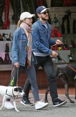 MELISSA BENOIST Out with Her Dogs in Vancouver 04/15/2018