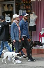 MELISSA BENOIST Out with Her Dogs in Vancouver 04/15/2018