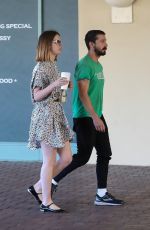 MIA GOTH and Shia Labeouf Out for Coffee in Brentwood 04/25/2018