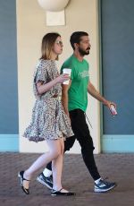 MIA GOTH and Shia Labeouf Out for Coffee in Brentwood 04/25/2018