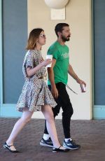 MIA GOTH and Shia Labeouf Out for Coffee in Brentwood 04/25/2018