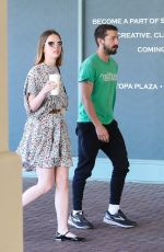 MIA GOTH and Shia Labeouf Out for Coffee in Brentwood 04/25/2018