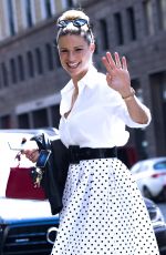MICHELLE HUNZIKER Out and About in Milan 04/20/2018