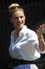 MICHELLE HUNZIKER Out and About in Milan 04/20/2018