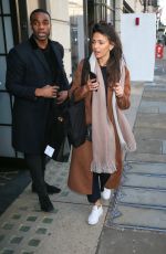 MICHELLE KEEGAN Leaves Bafta Nominations Awards Announcement in London 04/04/2018
