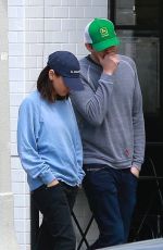 MILA KUNIS and Ashton Kutcher Leaves Joans on Third in Studio City 04/19/2018