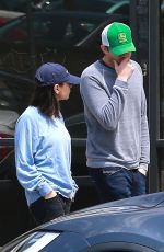 MILA KUNIS and Ashton Kutcher Leaves Joans on Third in Studio City 04/19/2018