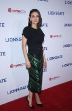MILA KUNIS at Lionsgate Presentation at Cinemacon in Las Vegas 04/26/2018