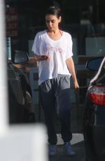 MILA KUNIS at Yogurtland in  Los Angeles 04/15/2018