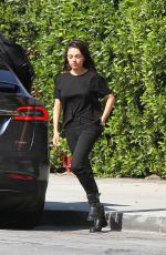 MILA KUNIS Out and About in Los Angeles 04/06/2018