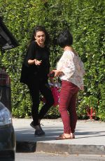 MILA KUNIS Out and About in Los Angeles 04/11/2018