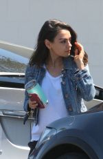 MILA KUNIS Out in Los Angeles 04/12/2018