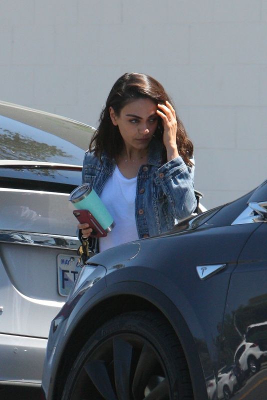 MILA KUNIS Out in Los Angeles 04/12/2018