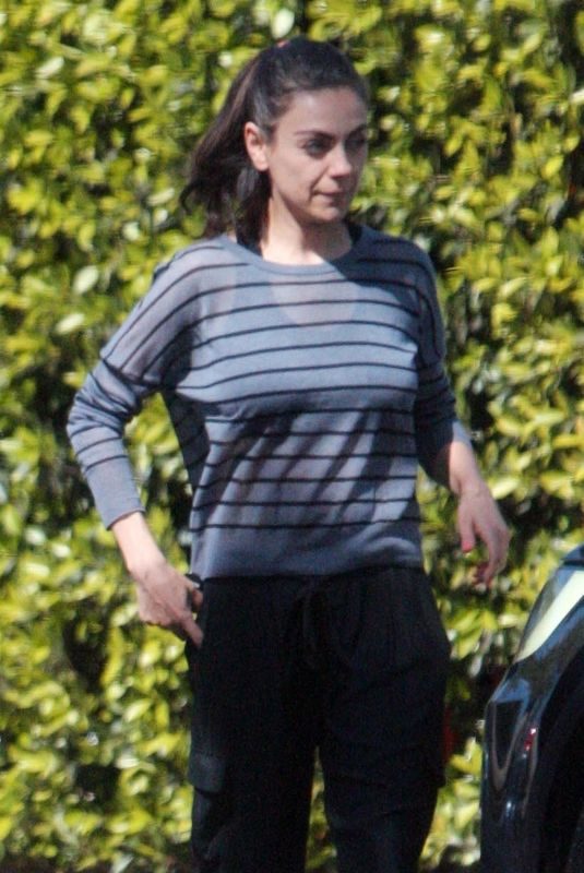 MILA KUNIS Out in Los Angeles 04/23/2018