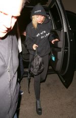 MILEY CYRUS Arrives at Troubadour in West Hollywood 04/11/2018