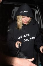 MILEY CYRUS Arrives at Troubadour in West Hollywood 04/11/2018