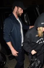 MILEY CYRUS Arrives at Troubadour in West Hollywood 04/11/2018