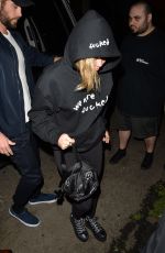 MILEY CYRUS Arrives at Troubadour in West Hollywood 04/11/2018