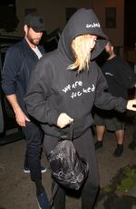 MILEY CYRUS Arrives at Troubadour in West Hollywood 04/11/2018