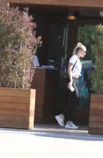 MILEY CYRUS Out for Lunch in Malibu 04/10/2018