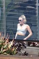 MILEY CYRUS Out for Lunch in Malibu 04/10/2018
