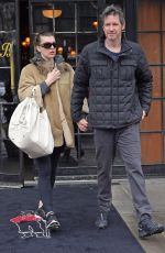 MILLA JOVOVICH and Paul W. S. Anderson Leaves Bowery Hotel in New York 04/04/2018