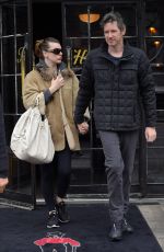 MILLA JOVOVICH and Paul W. S. Anderson Leaves Bowery Hotel in New York 04/04/2018