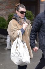 MILLA JOVOVICH and Paul W. S. Anderson Leaves Bowery Hotel in New York 04/04/2018