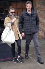 MILLA JOVOVICH and Paul W. S. Anderson Leaves Bowery Hotel in New York 04/04/2018