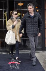 MILLA JOVOVICH and Paul W. S. Anderson Leaves Bowery Hotel in New York 04/04/2018
