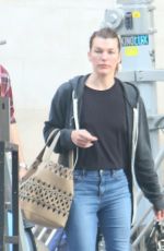 MILLA JOVOVICH Out in Barcelona 04/25/2018