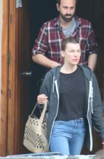 MILLA JOVOVICH Out in Barcelona 04/25/2018