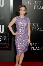 MILLICENT SIMMONDS at A Quiet Place Premiere in New York 04/02/2018