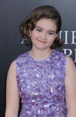 MILLICENT SIMMONDS at A Quiet Place Premiere in New York 04/02/2018