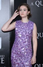 MILLICENT SIMMONDS at A Quiet Place Premiere in New York 04/02/2018
