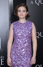 MILLICENT SIMMONDS at A Quiet Place Premiere in New York 04/02/2018