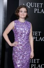 MILLICENT SIMMONDS at A Quiet Place Premiere in New York 04/02/2018