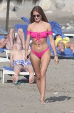 MILLIE MACKINTOSH in Bikini on the Beach in Marbella 04/24/2018
