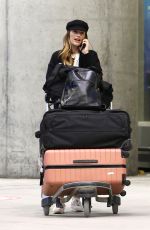 MINKA KELLY Arrives at Airport in Toronto 04/24/2018