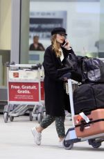 MINKA KELLY Arrives at Airport in Toronto 04/24/2018