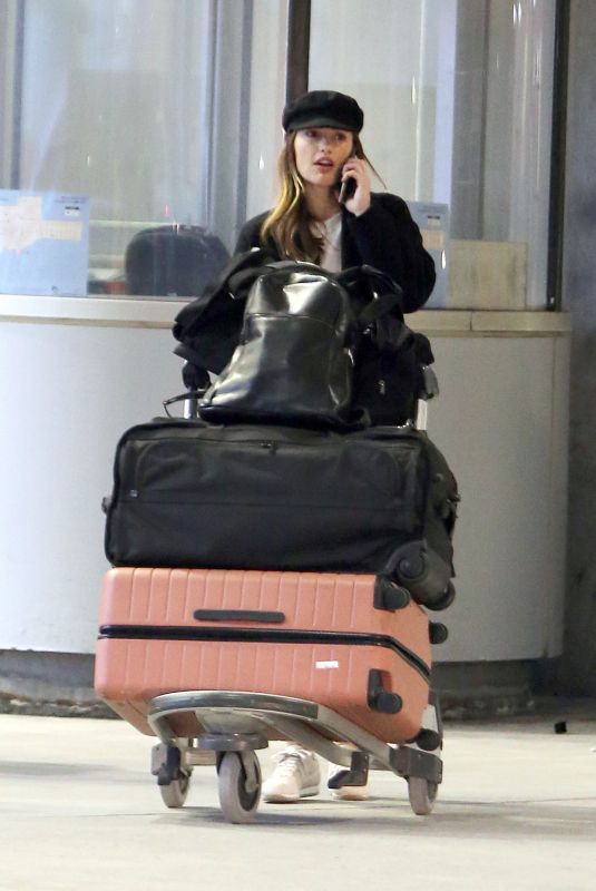 MINKA KELLY Arrives at Airport in Toronto 04/24/2018