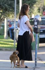 MINKA KELLY at a Pet Salon with Her Dog in Los Angeles 04/18/2018