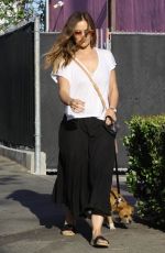 MINKA KELLY at a Pet Salon with Her Dog in Los Angeles 04/18/2018