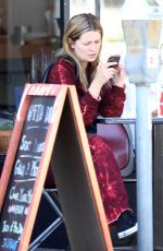 MISCHA BARTON at a Local Restaurant in Beverly Hills 04/25/2018