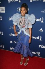 NAFESSA WILLIAMS at Glaad Media Awards Rising Stars Luncheon in Beverly Hills 04/11/2018